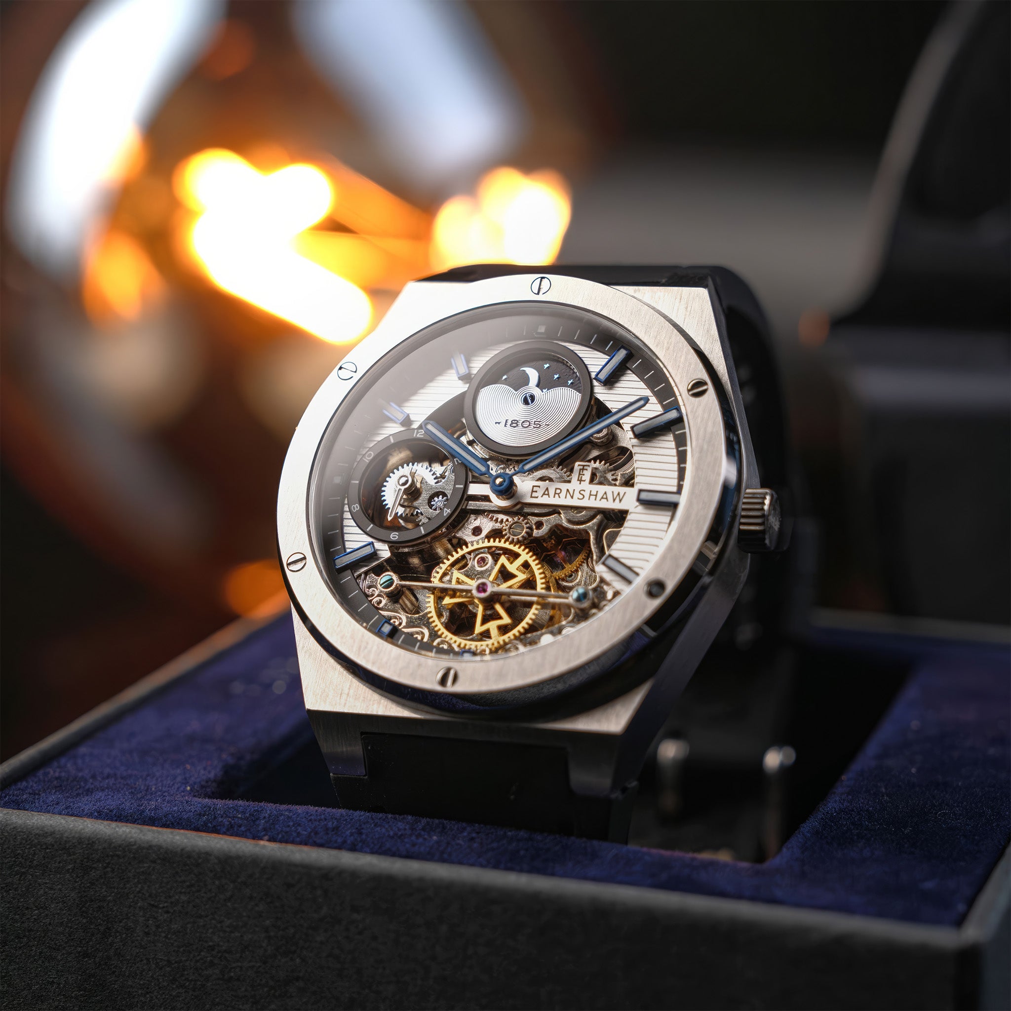 Drake Dual Time Automatic | 42.5 mm | Steel Silver