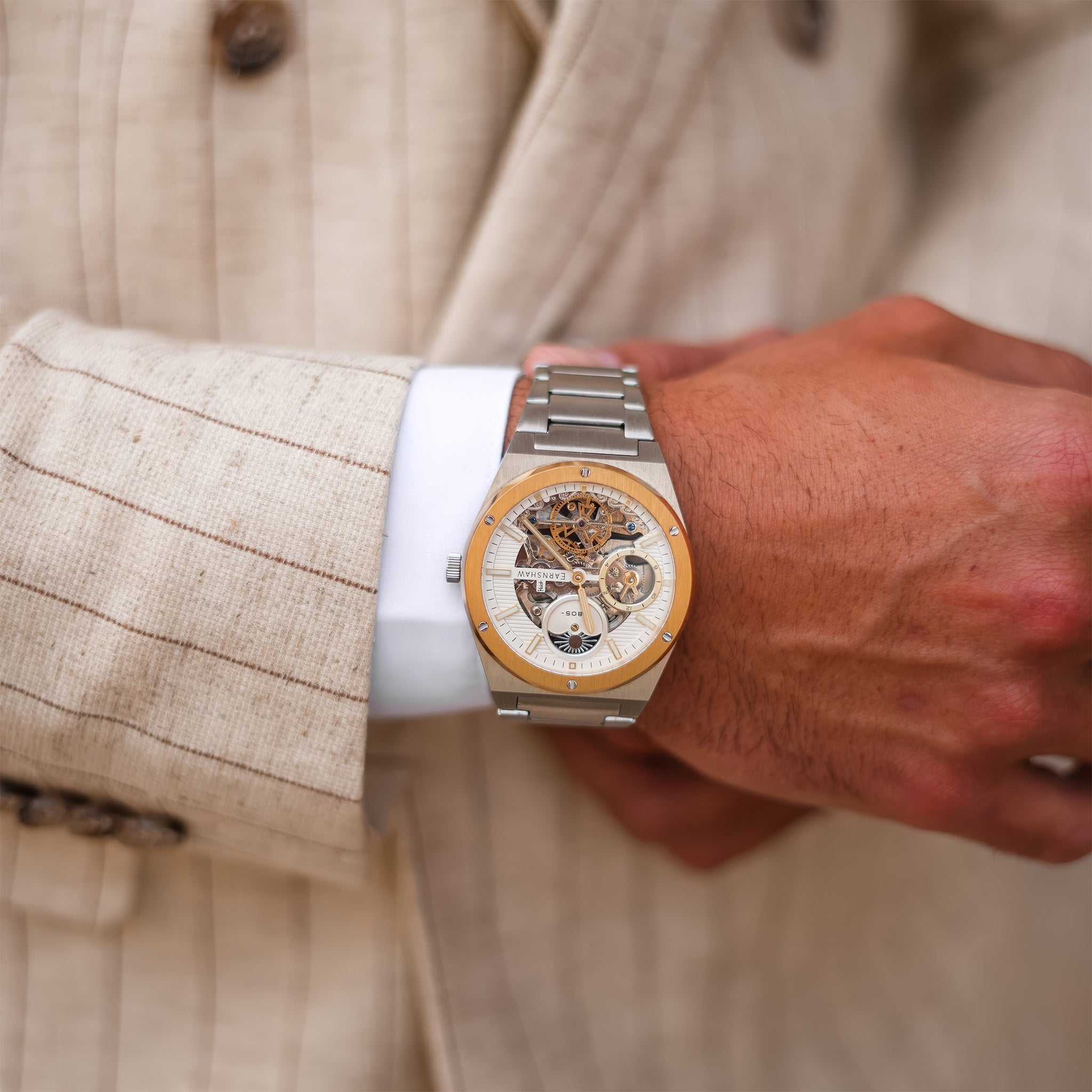 Drake Dual Time Automatic | 42.5 mm | White Gold