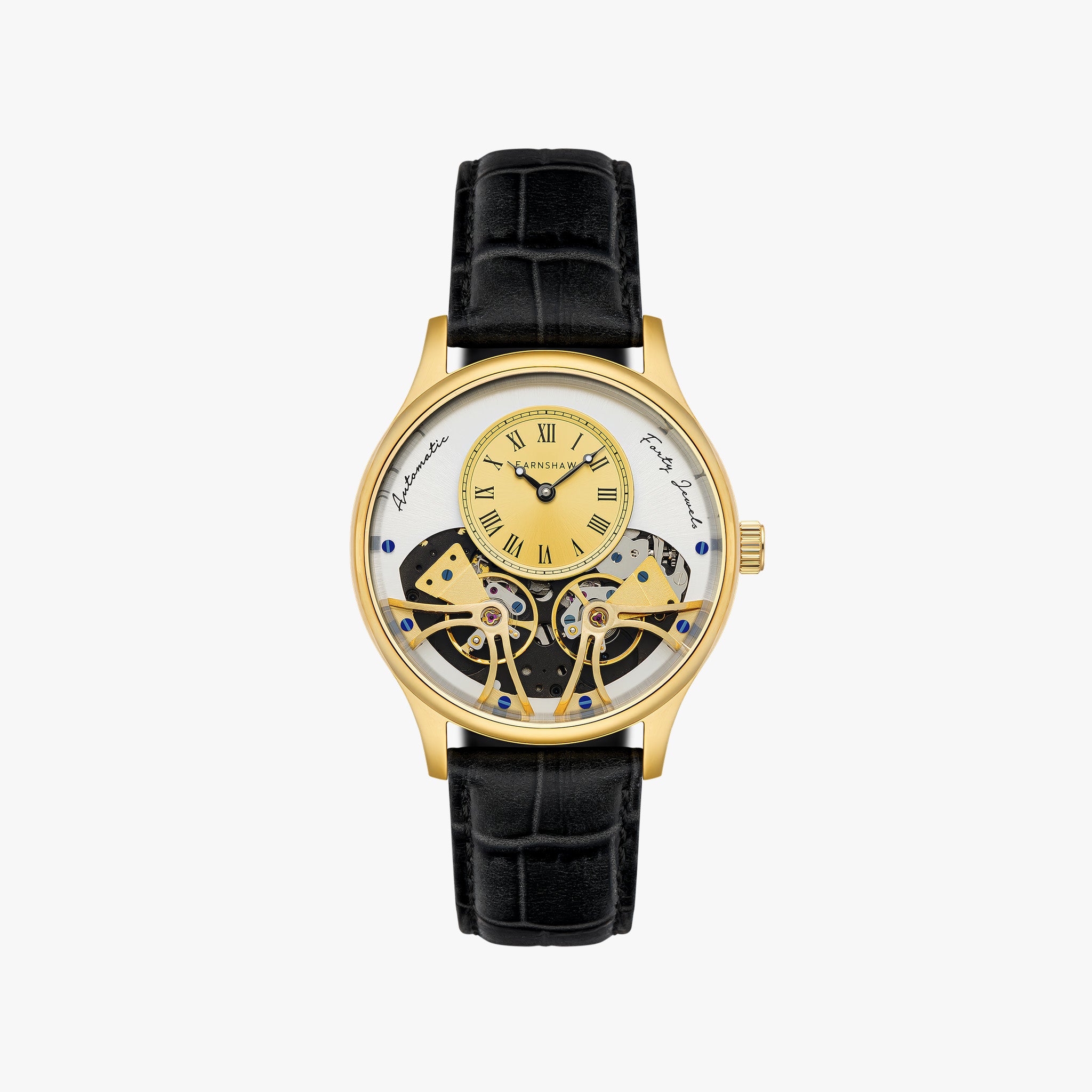 Faraday Double Barrel Automatic | 44 mm | Two Tone Gold