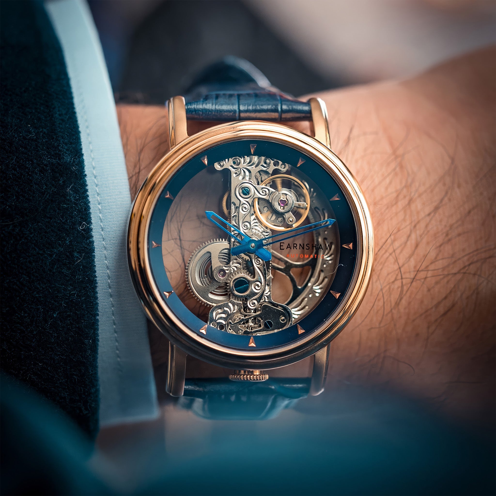 Fowler Bridge Automatic | 43 mm | Blue Rose Gold