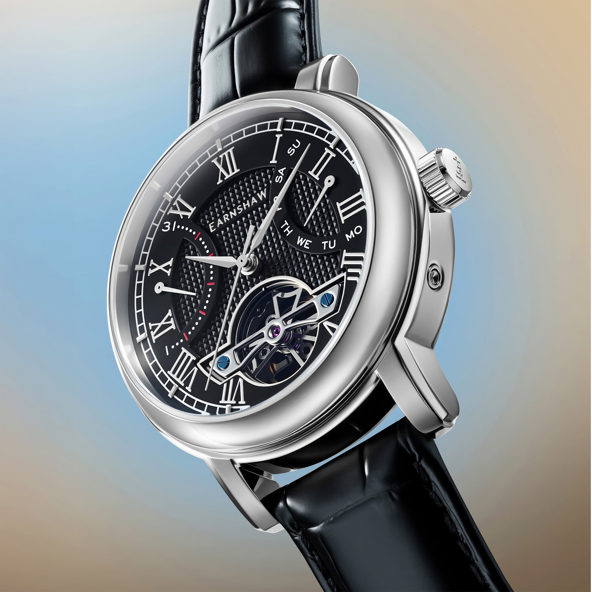 Heritage Longcase Double Retrograde Calendar Open Heart Automatic | 43 mm | Ebony