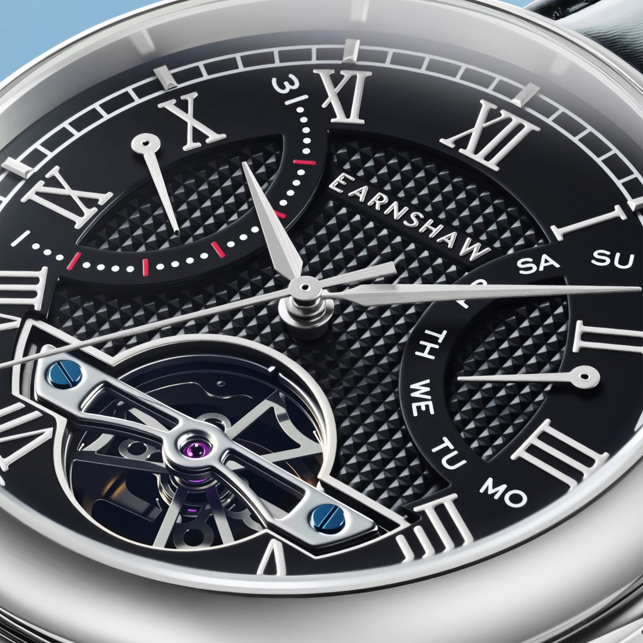 Heritage Longcase Double Retrograde Calendar Open Heart Automatic | 43 mm | Ebony