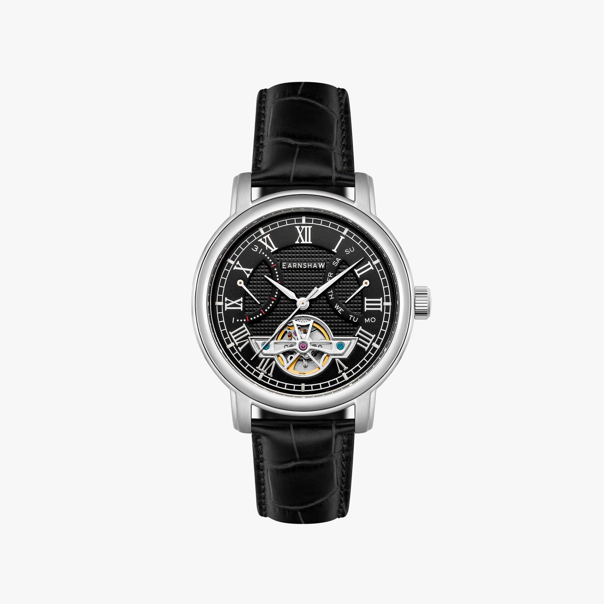 Heritage Longcase Double Retrograde Calendar Open Heart Automatic | 43 mm | Ebony
