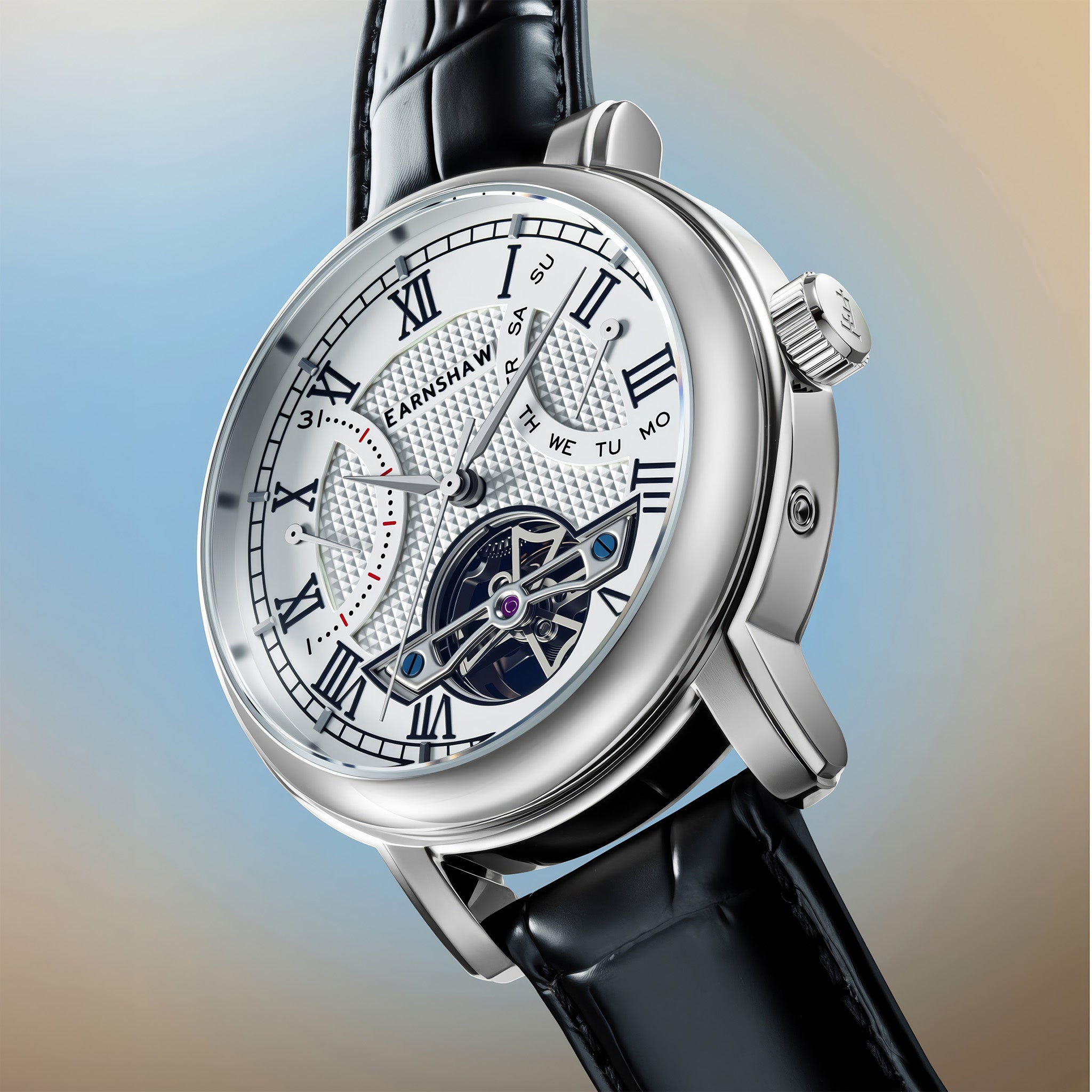 Heritage Longcase Double Retrograde Calendar Open Heart Automatic | 43 mm | Library White