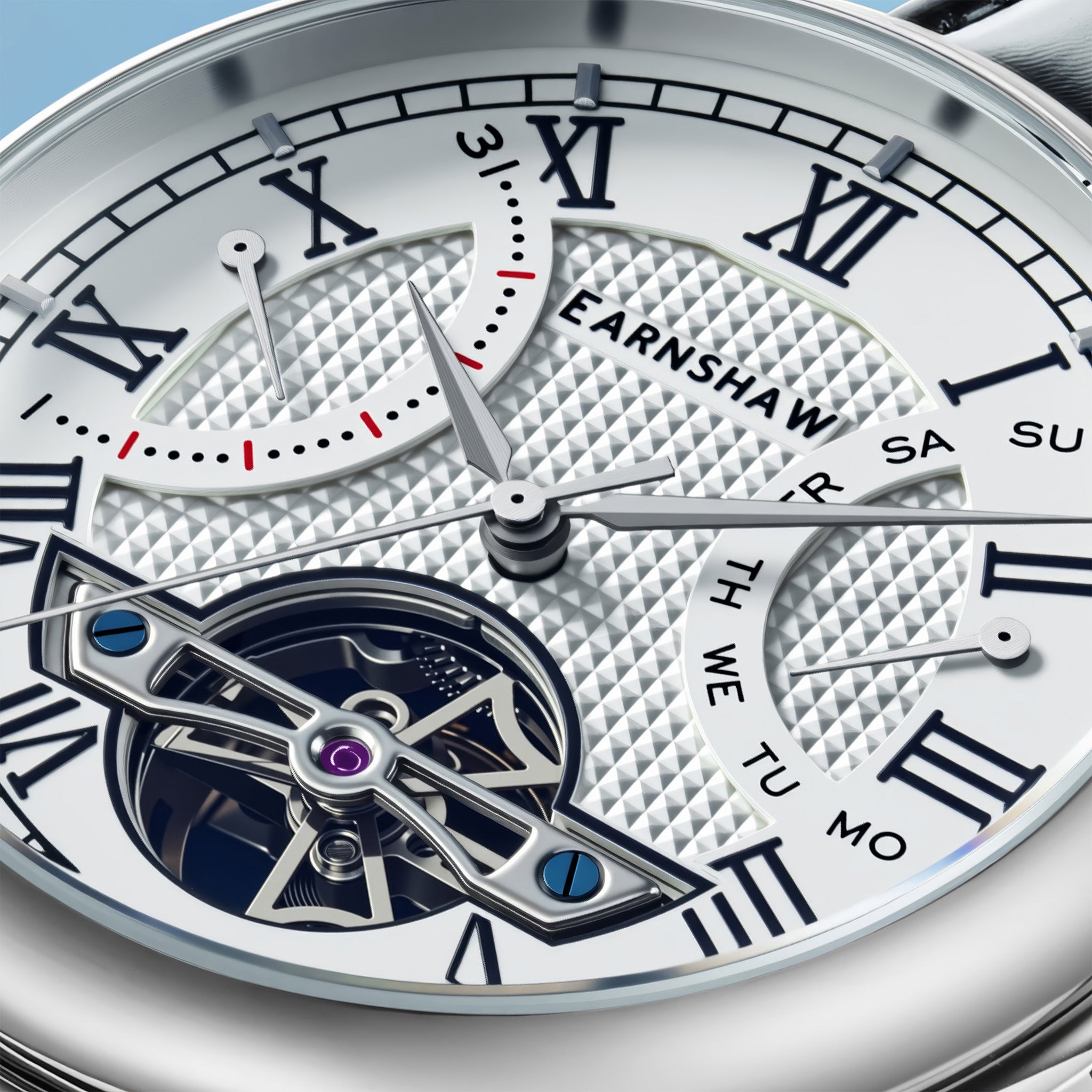 Heritage Longcase Double Retrograde Calendar Open Heart Automatic | 43 mm | Library White