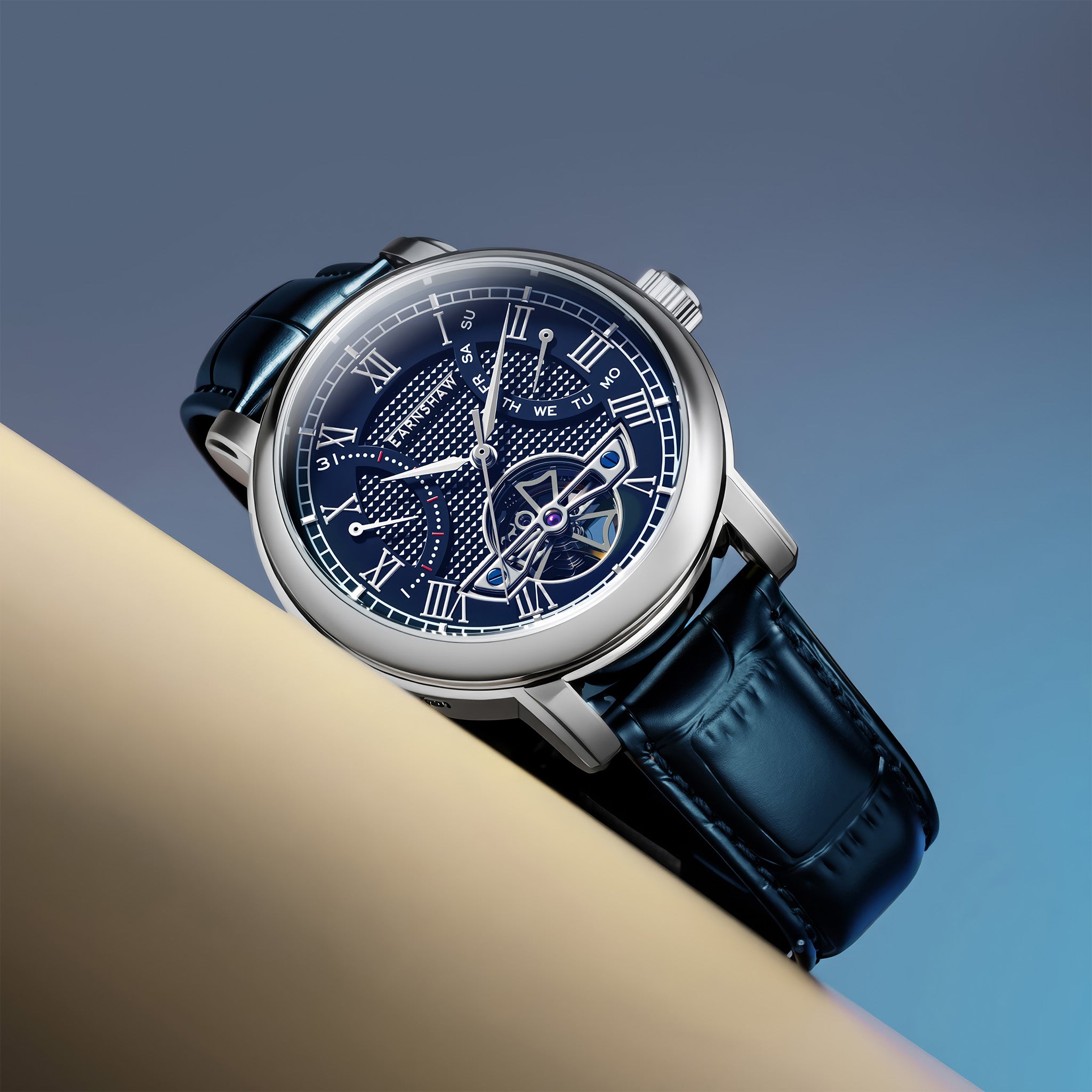 Heritage Longcase Double Retrograde Calendar Open Heart Automatic | 43 mm | Mansfield