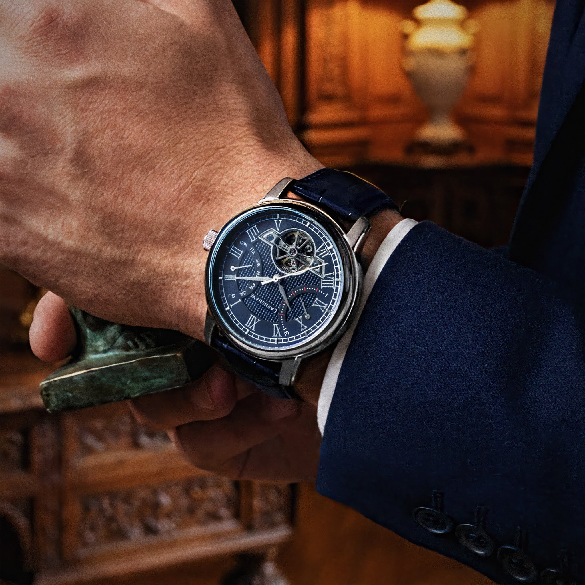 Heritage Longcase Double Retrograde Calendar Open Heart Automatic | 43 mm | Mansfield