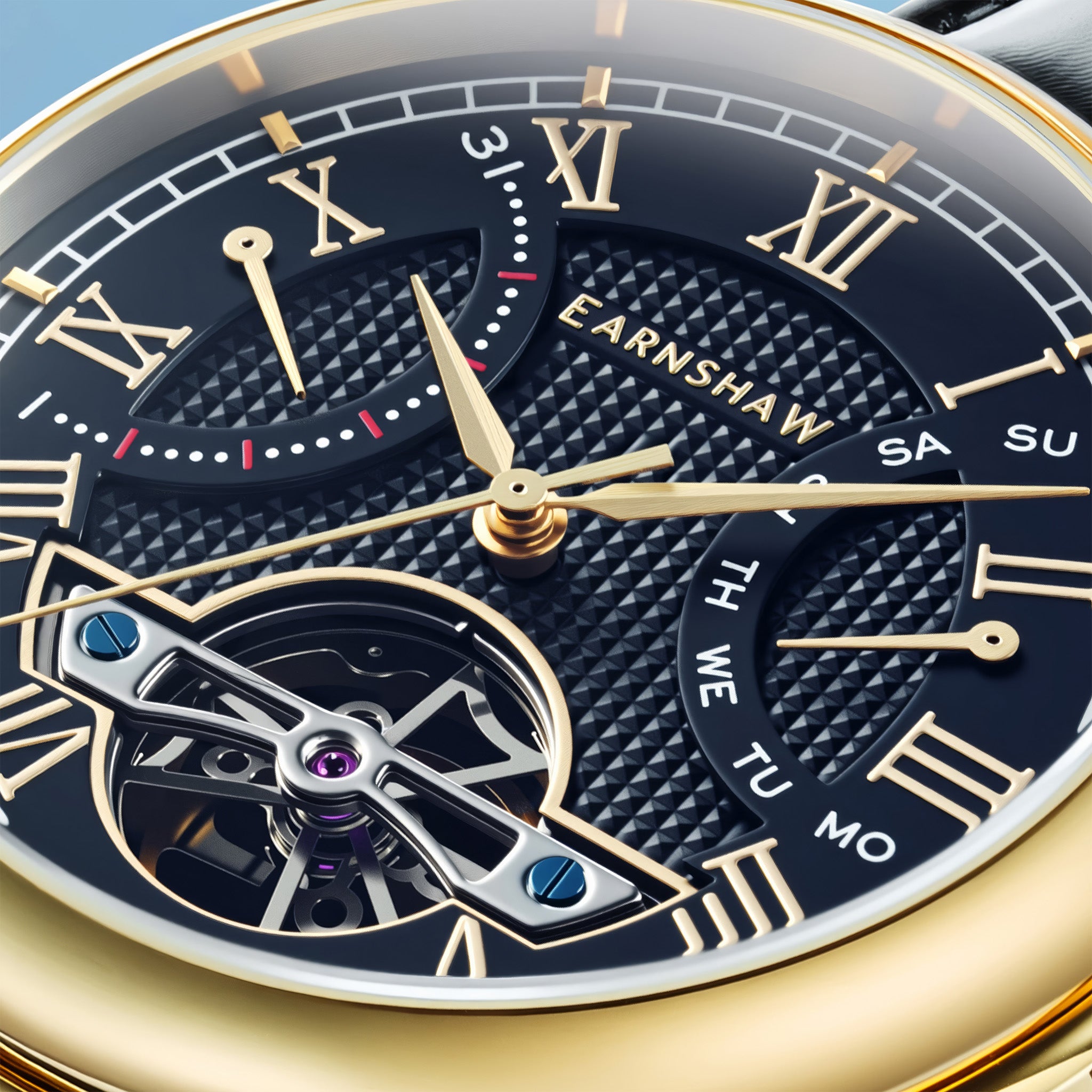 Heritage Longcase Double Retrograde Calendar Open Heart Automatic | 43 mm | Medallion Gold