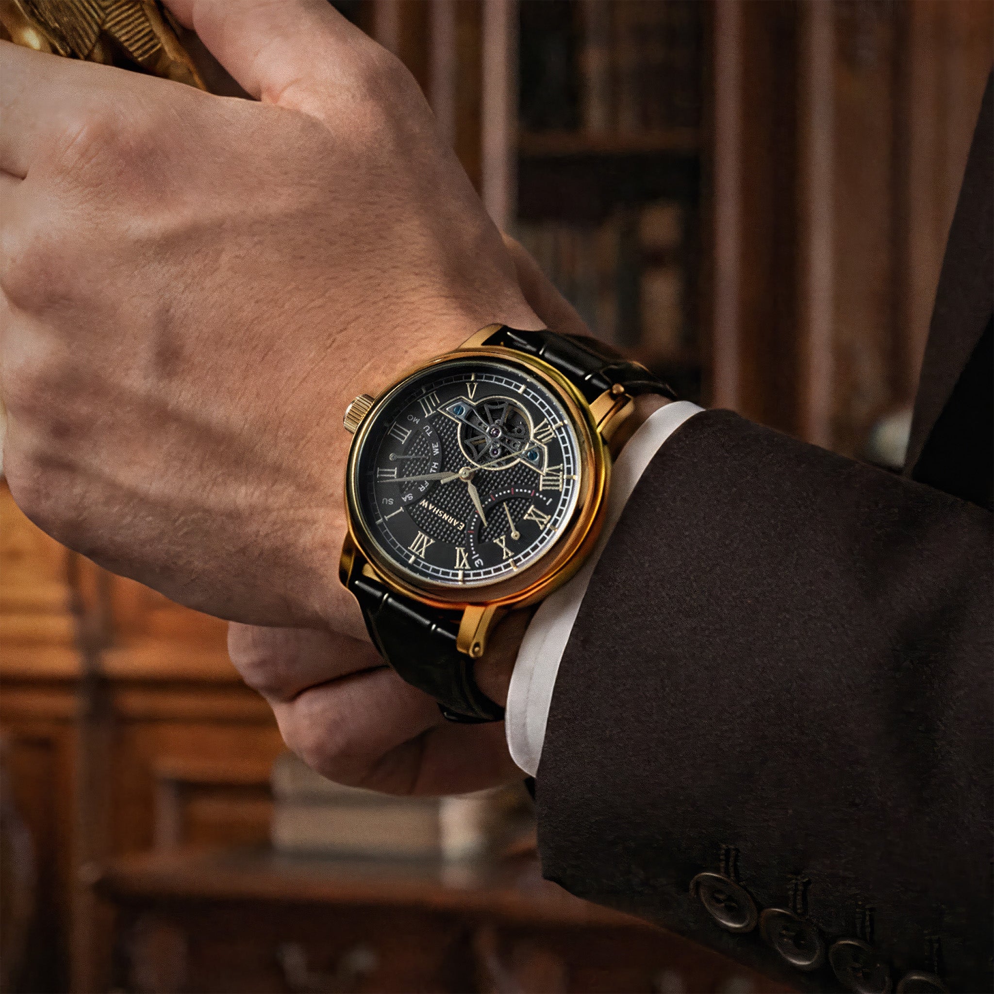 Heritage Longcase Double Retrograde Calendar Open Heart Automatic | 43 mm | Medallion Gold