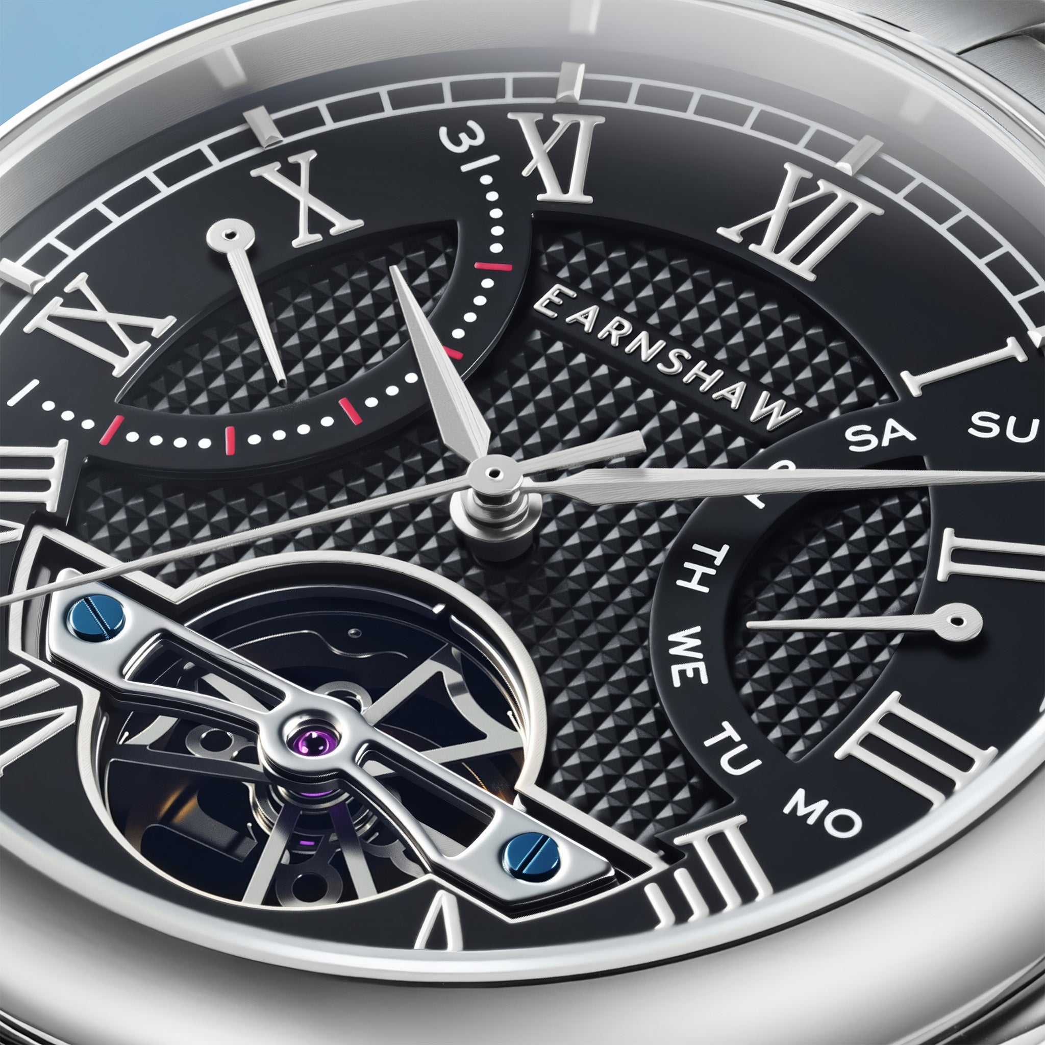 Heritage Longcase Double Retrograde Calendar Open Heart Automatic | 43 mm | Onyx