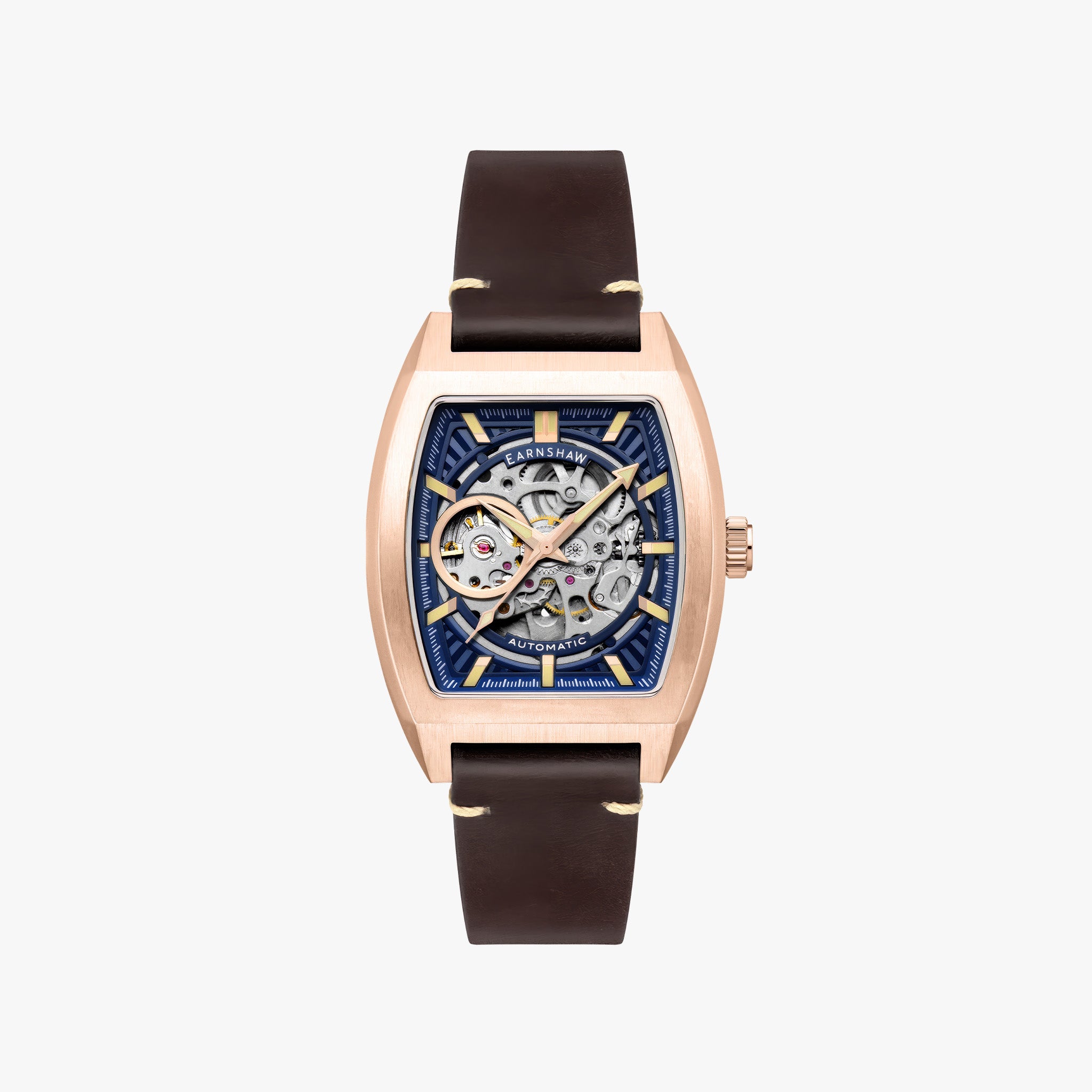 Heritage Wellington Skeleton Automatic | Rosewater Blue