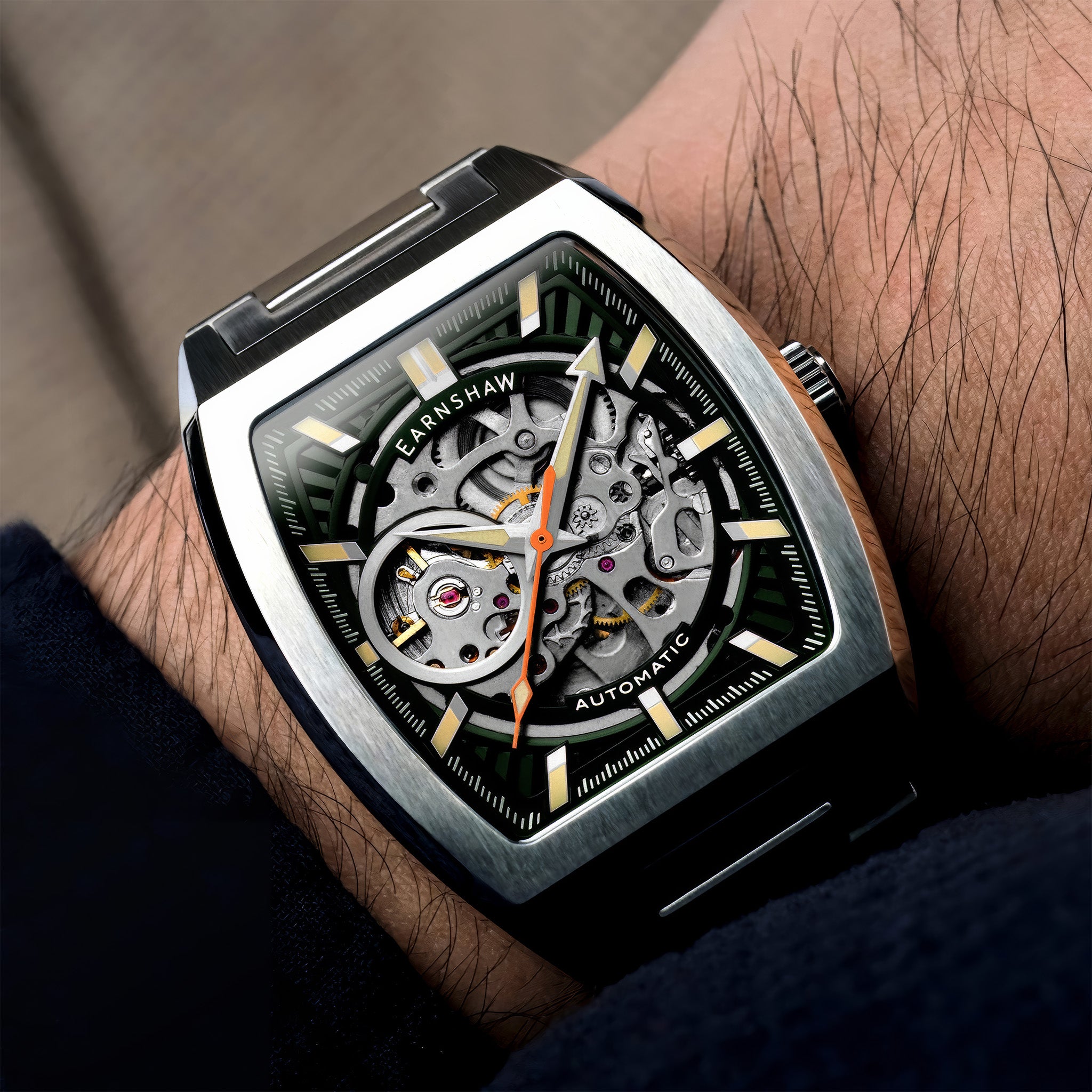Heritage Wellington Skeleton Automatic | Sage Steel