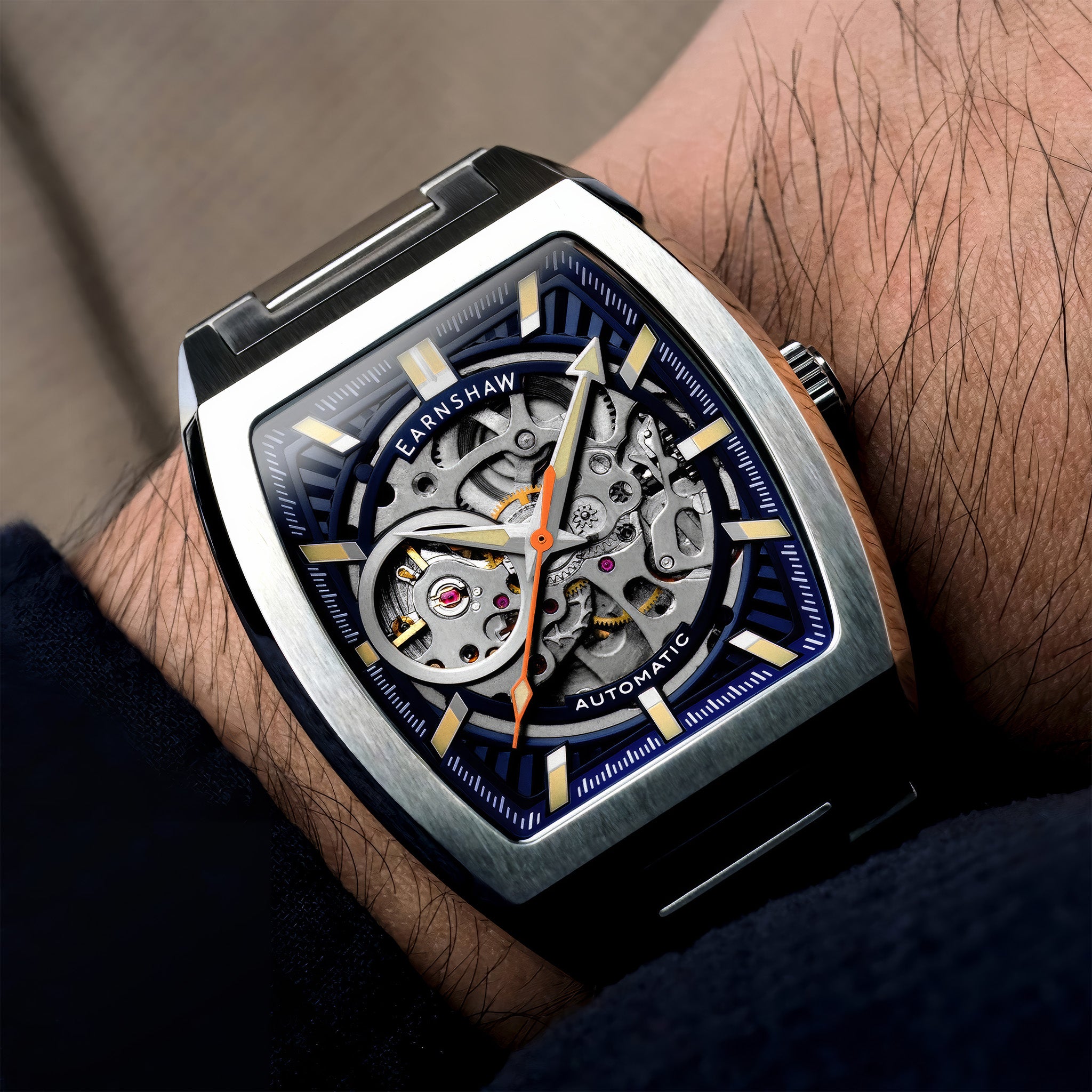 Heritage Wellington Skeleton Automatic | Steel Blue