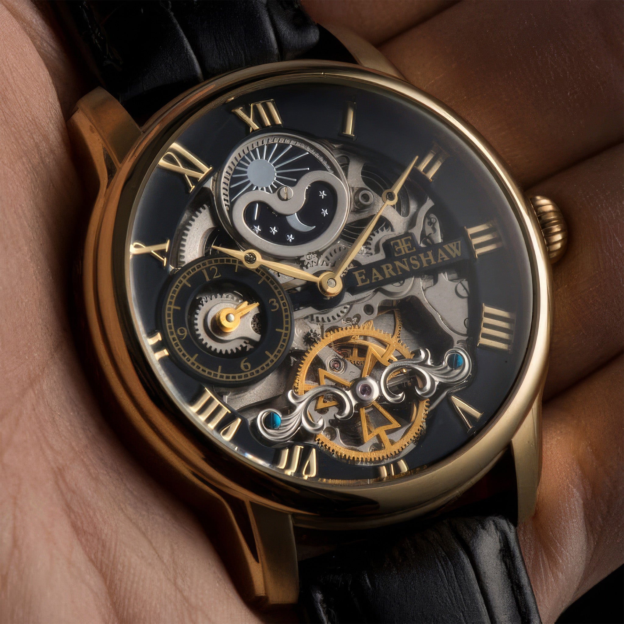 Longitude Automatic Skeleton | 44 mm | Caviar Black