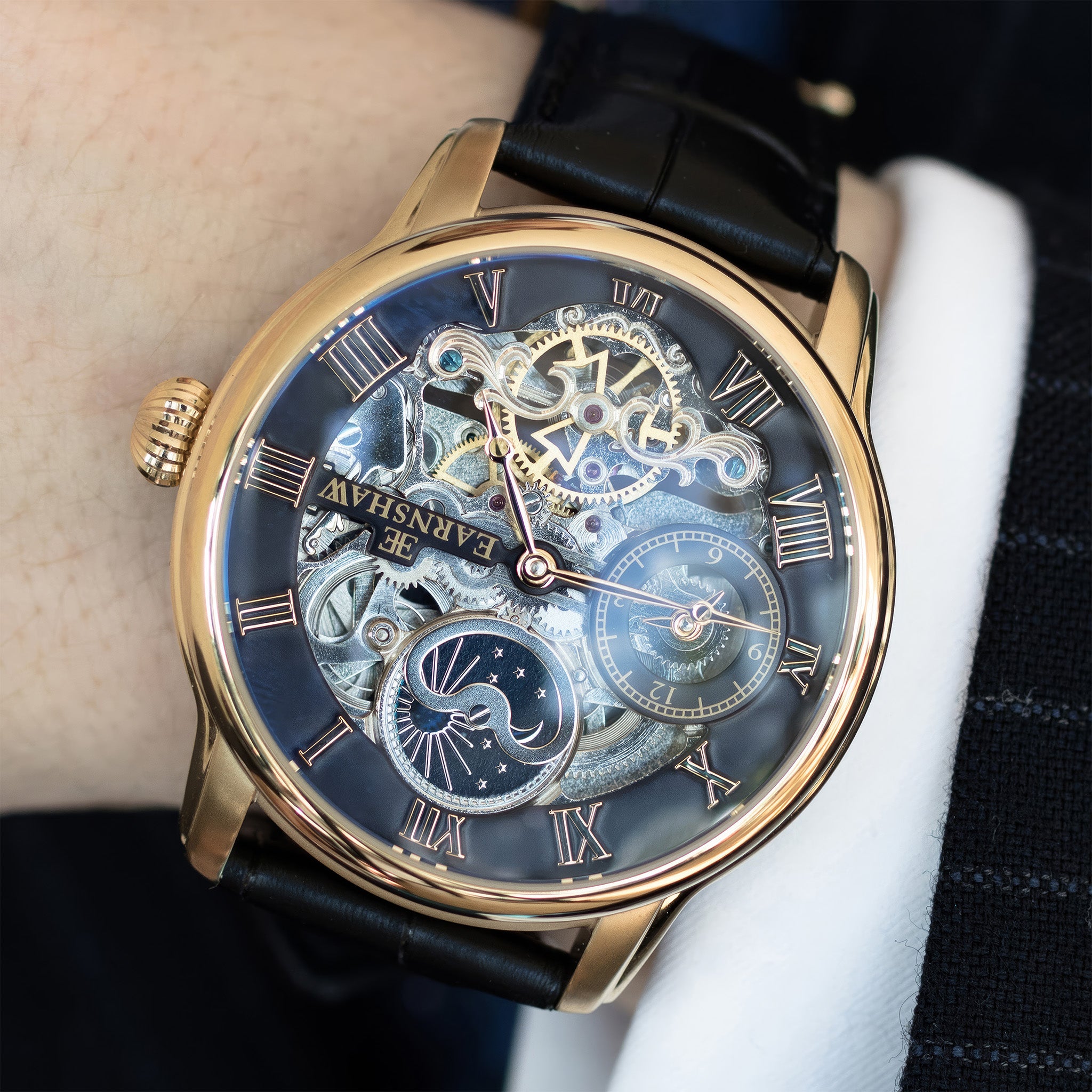 Longitude Automatic Skeleton | 44 mm | Caviar Black