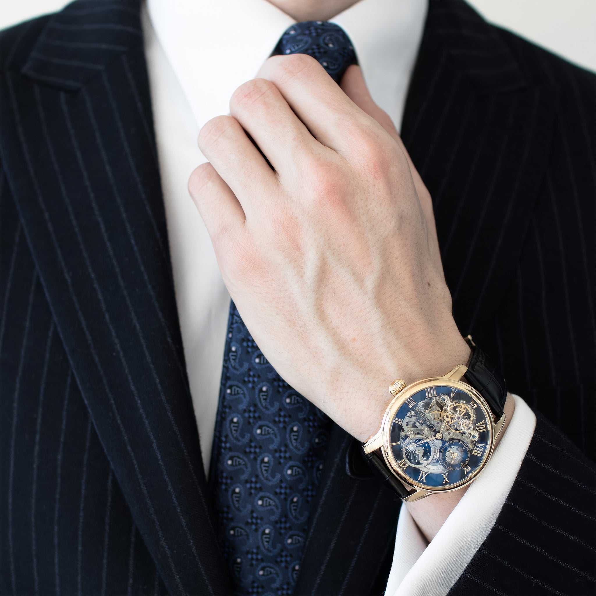 Longitude Automatic Skeleton | 44 mm | Caviar Black