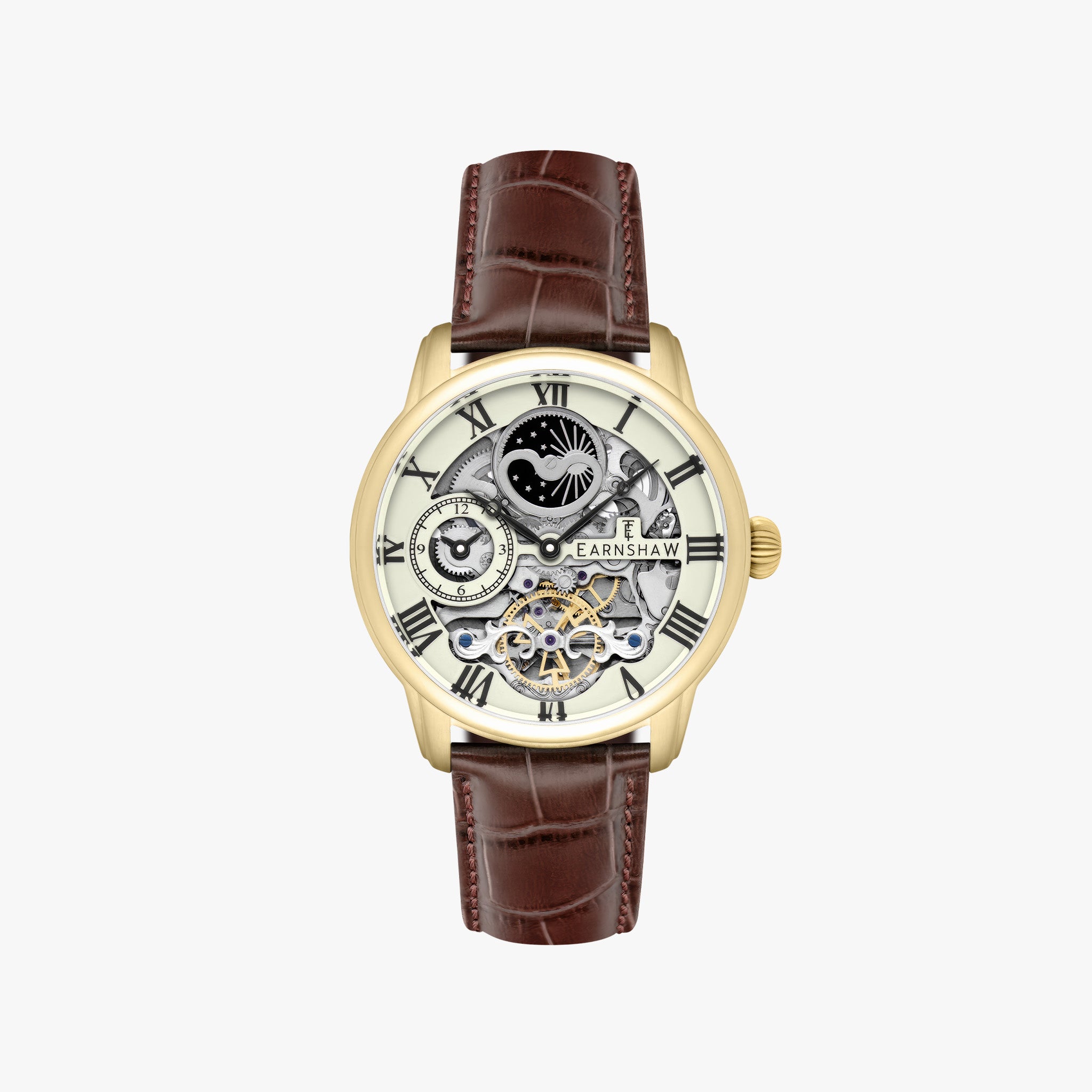 Longitude Automatic Skeleton | Golden Champagne