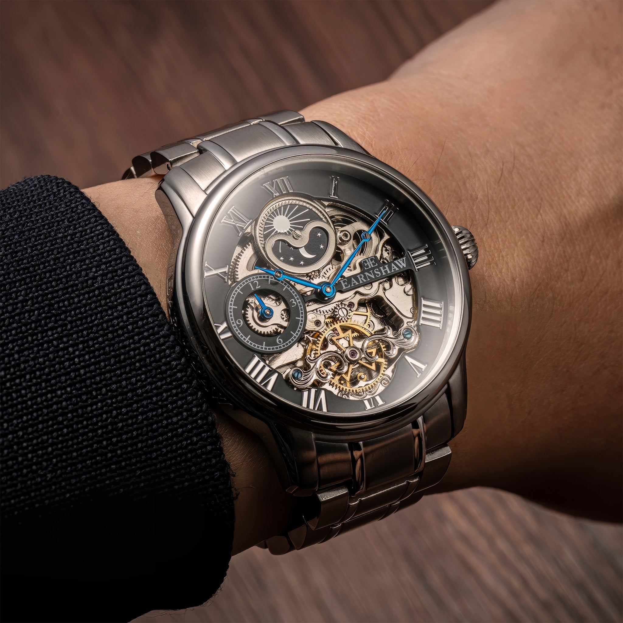Longitude Automatic Skeleton | Steeled Black