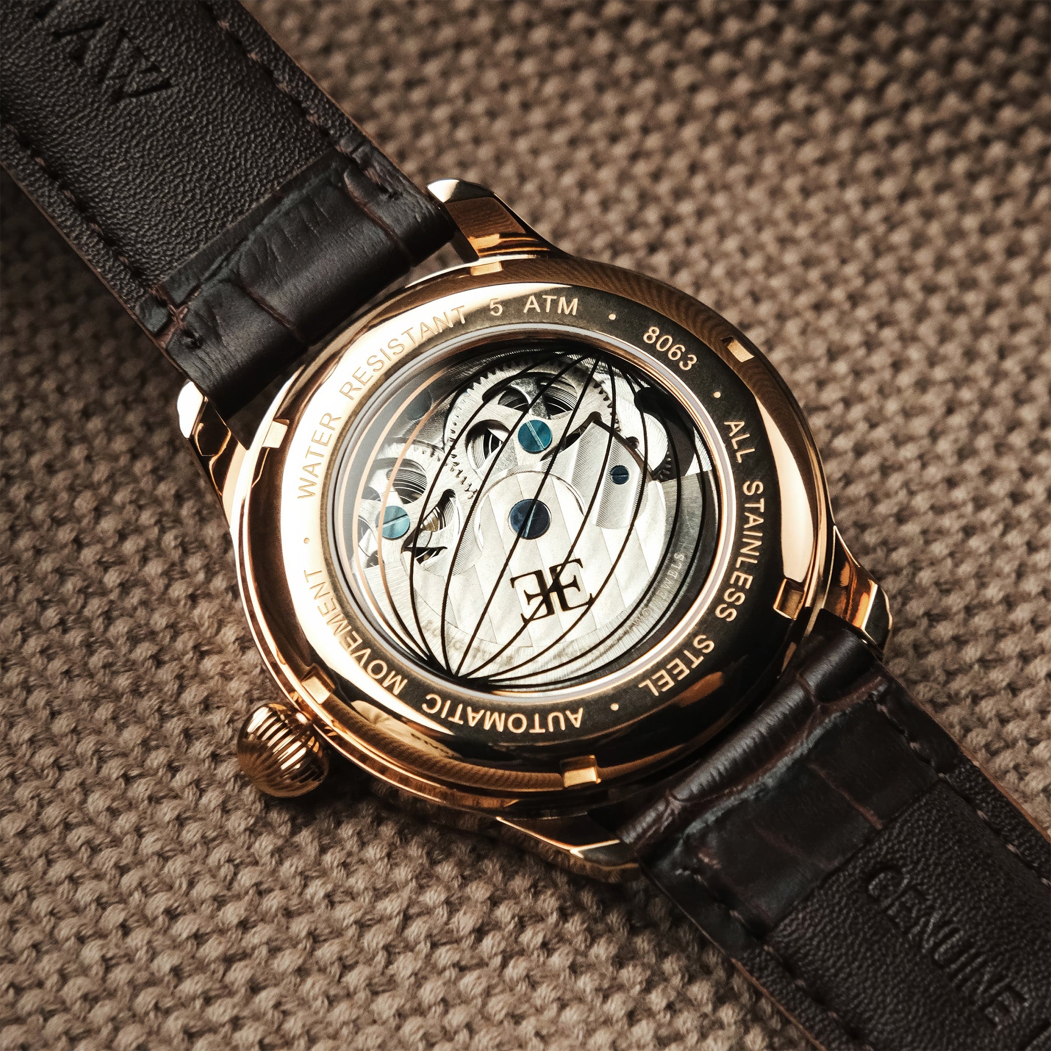 Longitude Shadow Automatic | 42 mm | Cherry Brown