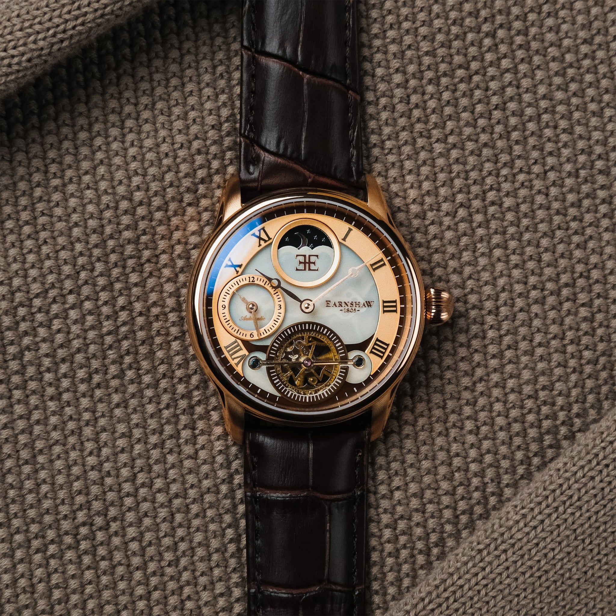 Longitude Shadow Automatic | 42 mm | Copper Brown