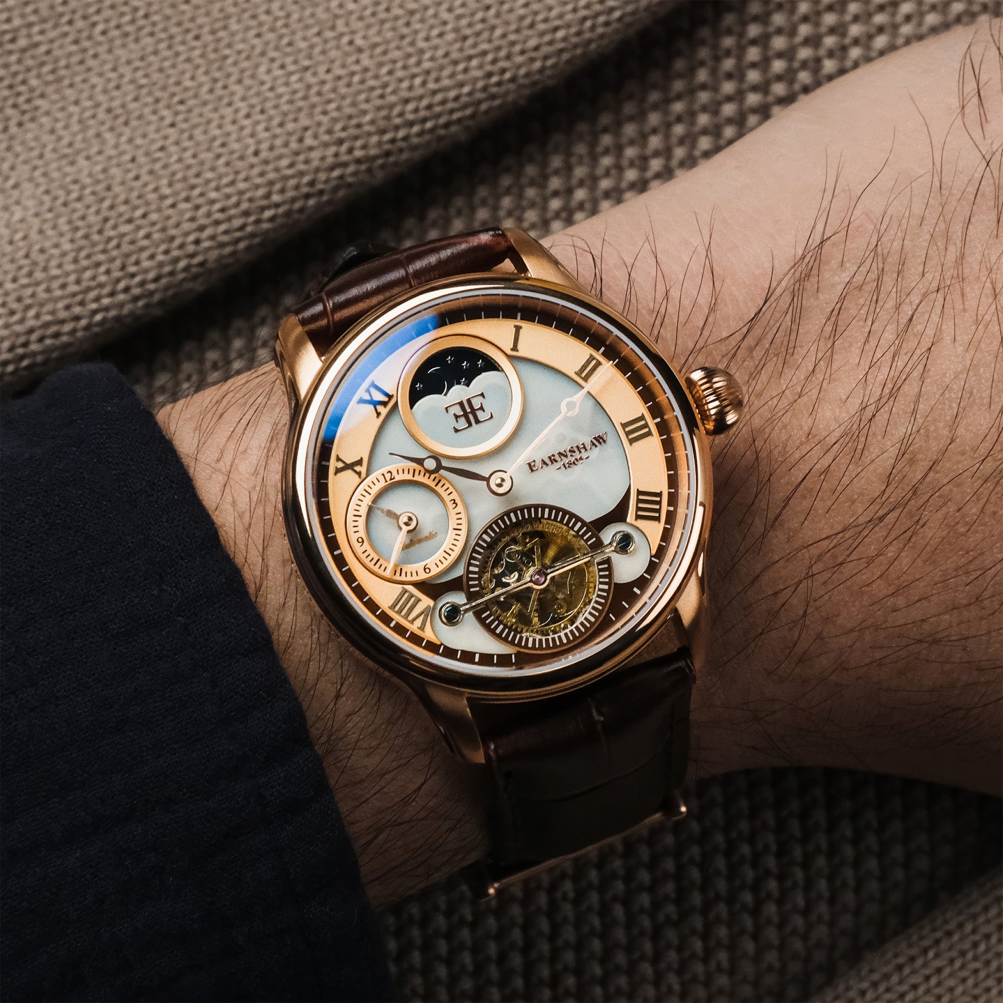 Longitude Shadow Automatic | 42 mm | Copper Brown