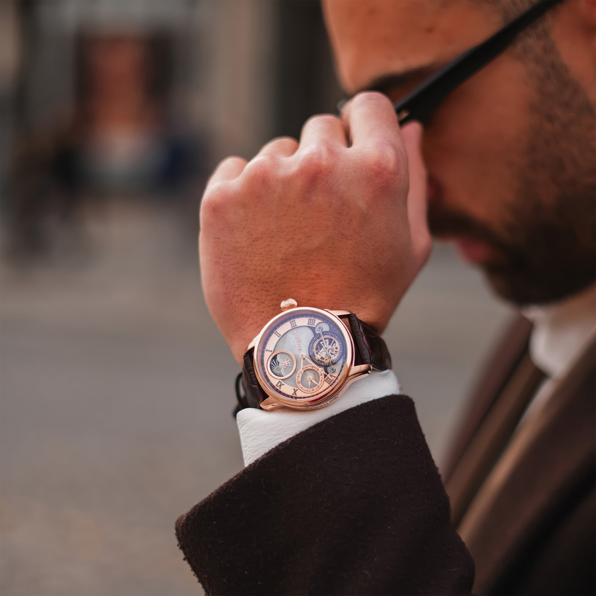 Longitude Shadow Automatic | 42 mm | Copper Brown