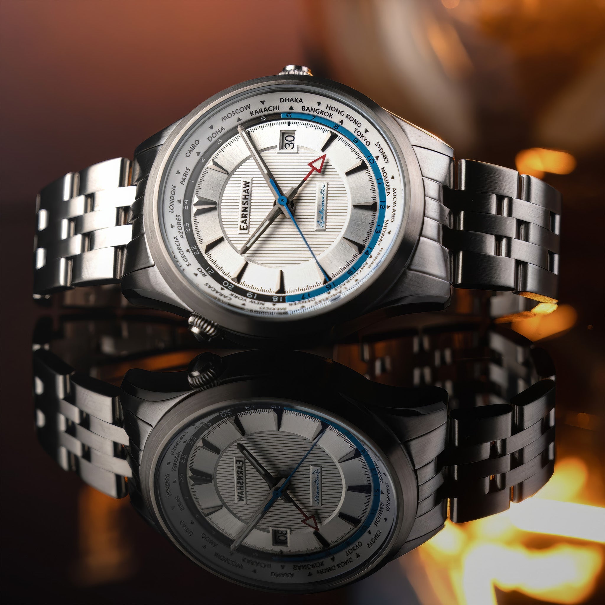 World Timer GMT Automatic | Cascading White