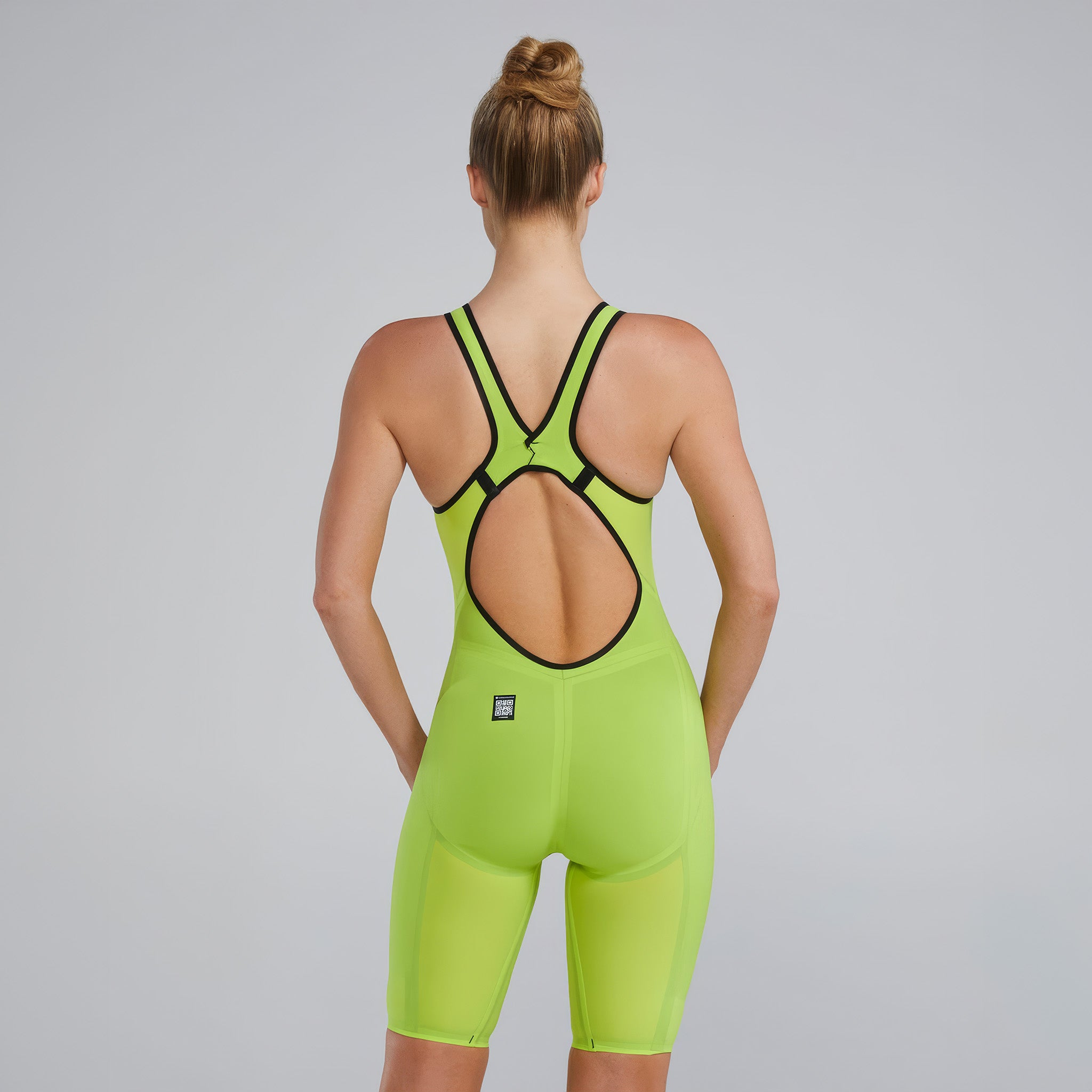 Women's Venzo™ Open Back Tech Suit | Solid 730 Fl. Yellow